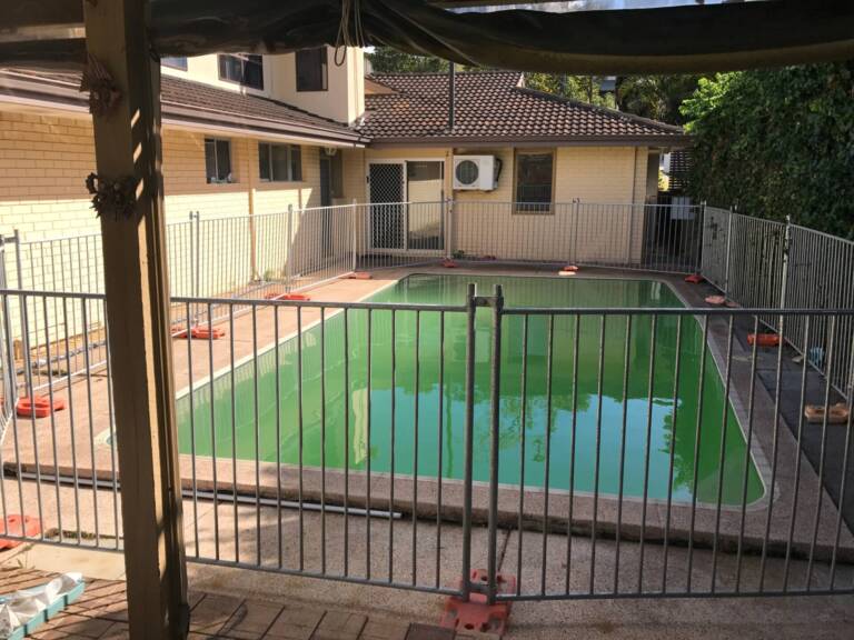 Example of a Pool not in use, but a fence is still required as per WA Regulations.